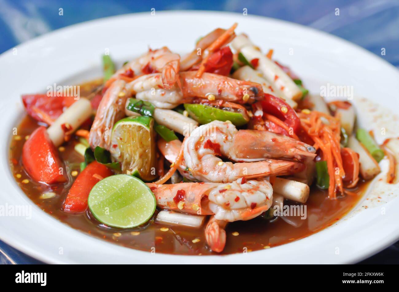 Som tam seafood hi-res stock photography and images - Alamy