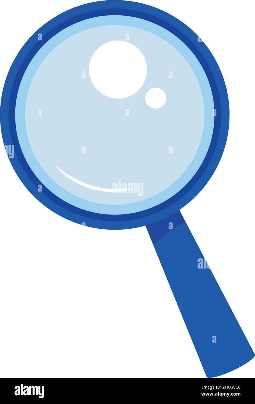 magnifying glass on white background Stock Vector Image & Art - Alamy