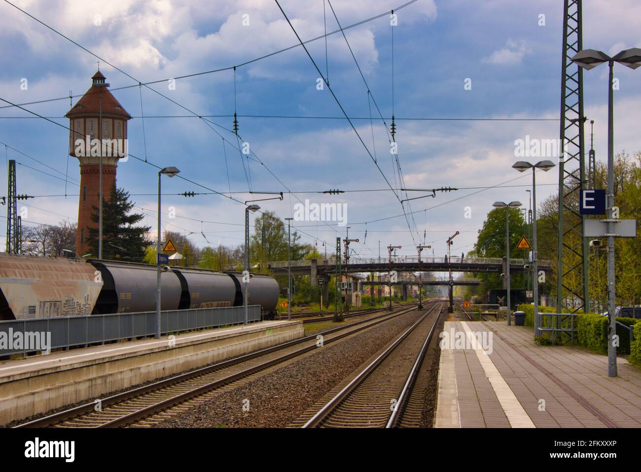 Lingen, Bahnhof, Emsland, Germany Stock Photo
