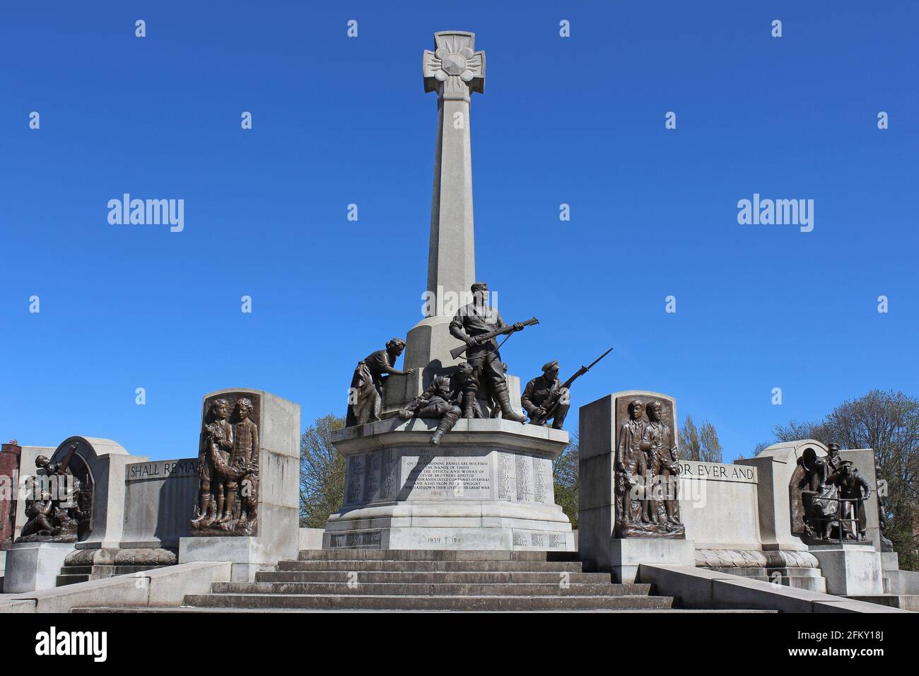 War Memorial, Port Sunlight, Wirral, UK Stock Photo