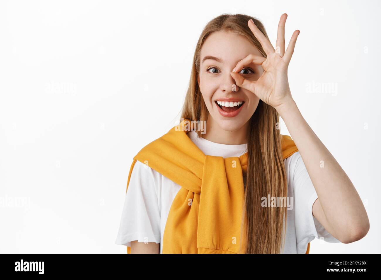 blob covering face and showing ok hand sign