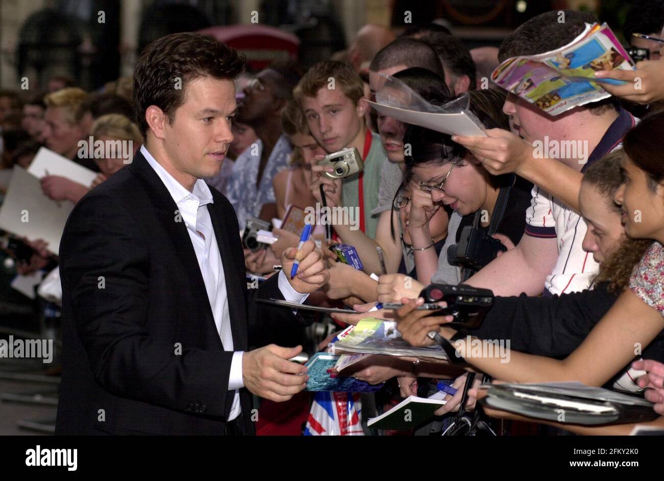 MARK WAHLBERG, STAR OF 'PLANET OF THE APES' ATTENDING THE FILMS PREMIER THIS EVENING. Stock Photo