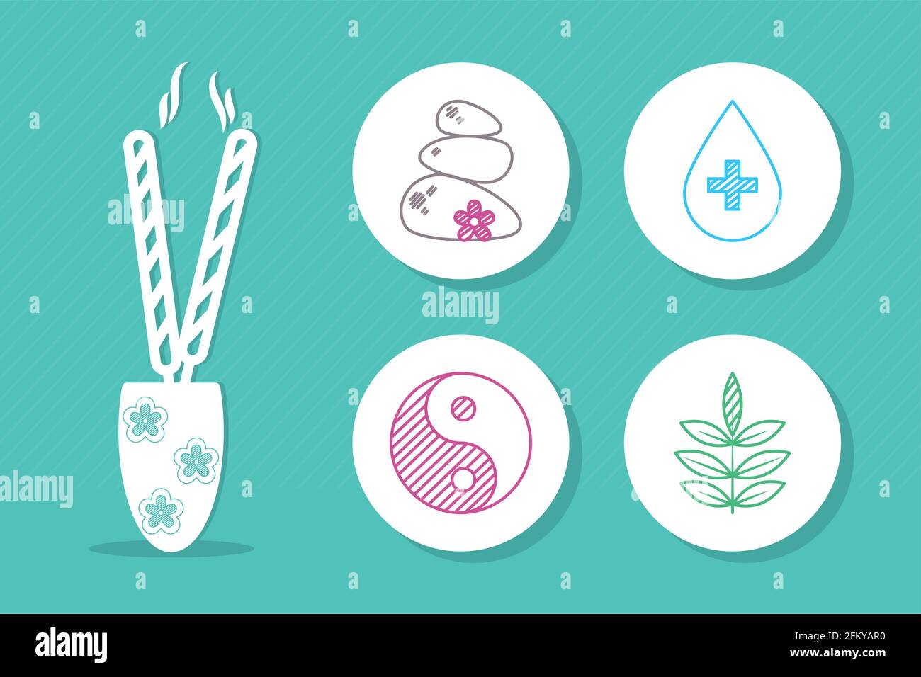 Alternative medicine stones Stock Vector Images - Alamy