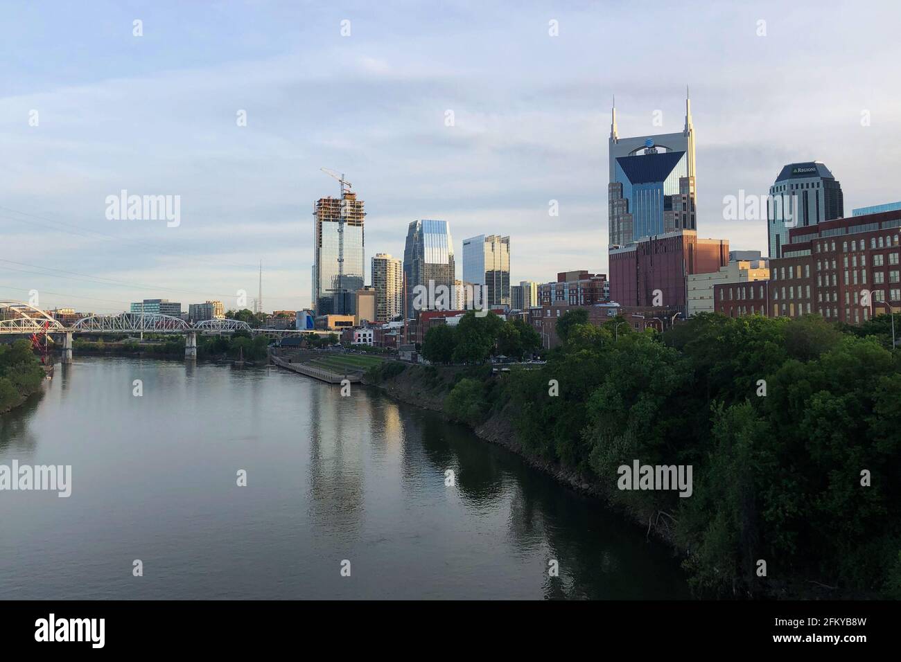 Nashville, United States. 01st May, 2021. Nashville, located along the Cumberland River, is Tennessee's capital and largest city. It is home to Vanderbilt University and the Grand Ole Opry House. May 1, 2021. (Photo by Samuel Rigelhaupt/Sipa USA) Credit: Sipa USA/Alamy Live News Stock Photo