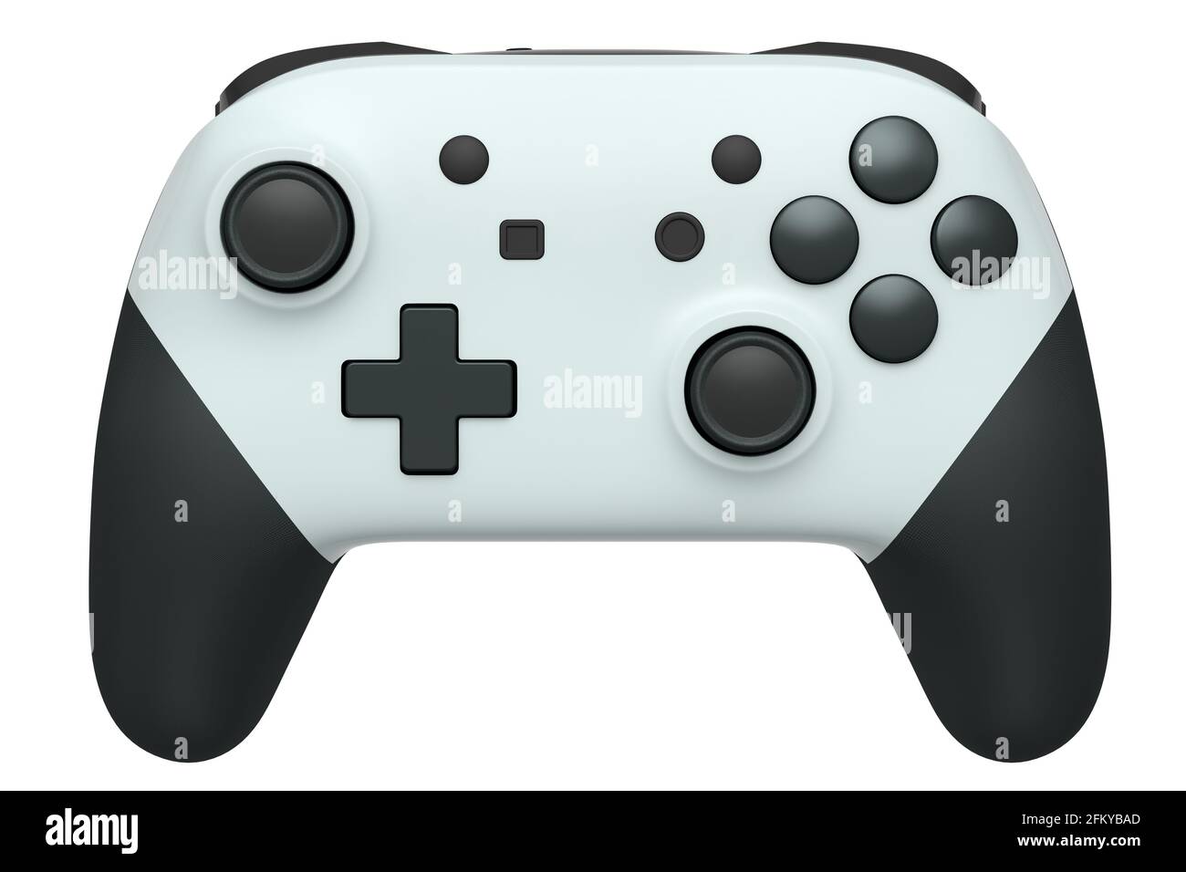 Realistic video game joystick on white background Stock Photo - Alamy