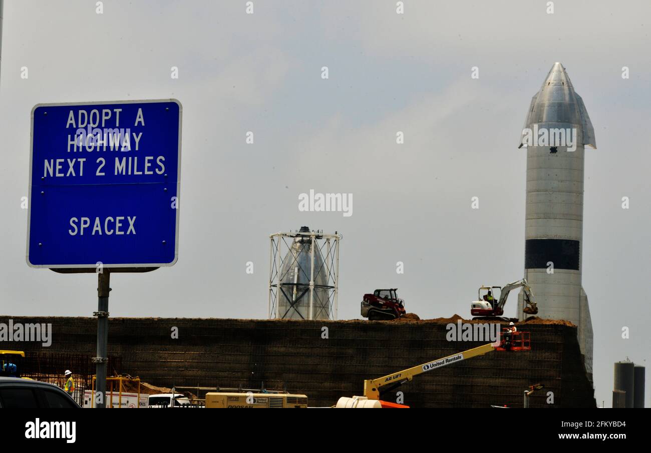 Starship at Spacex on launchpad Stock Photo