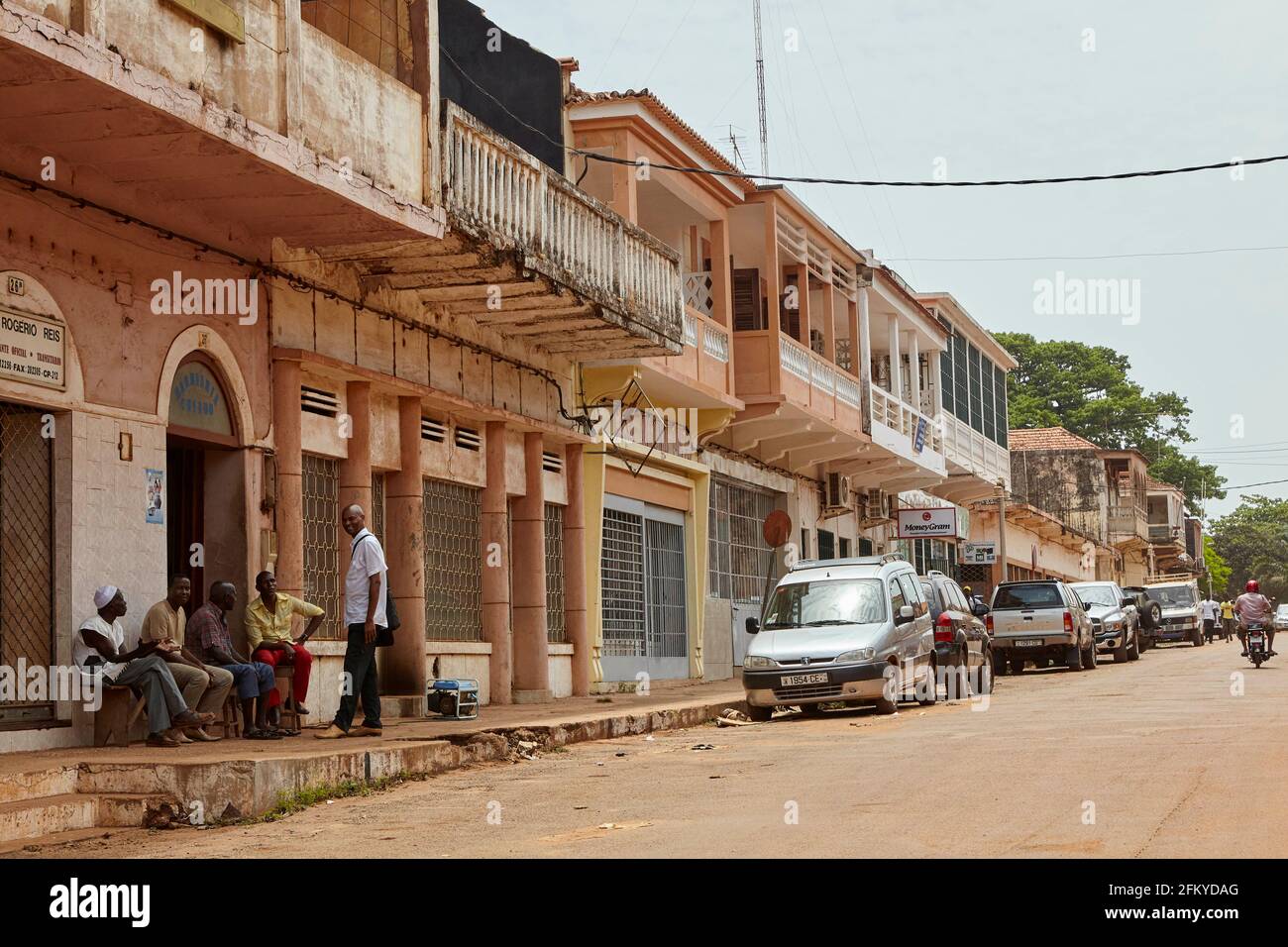 Rua Guerra Mendes in Bissau Guinea-Bissau Africa Stock Photo