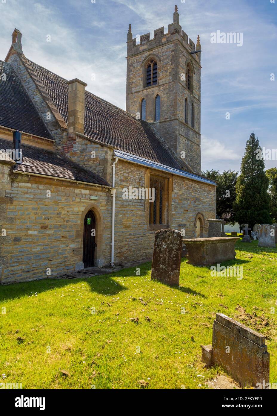 St.Peter's church in Welford On Avon, Warwickshire, England. Stock Photo