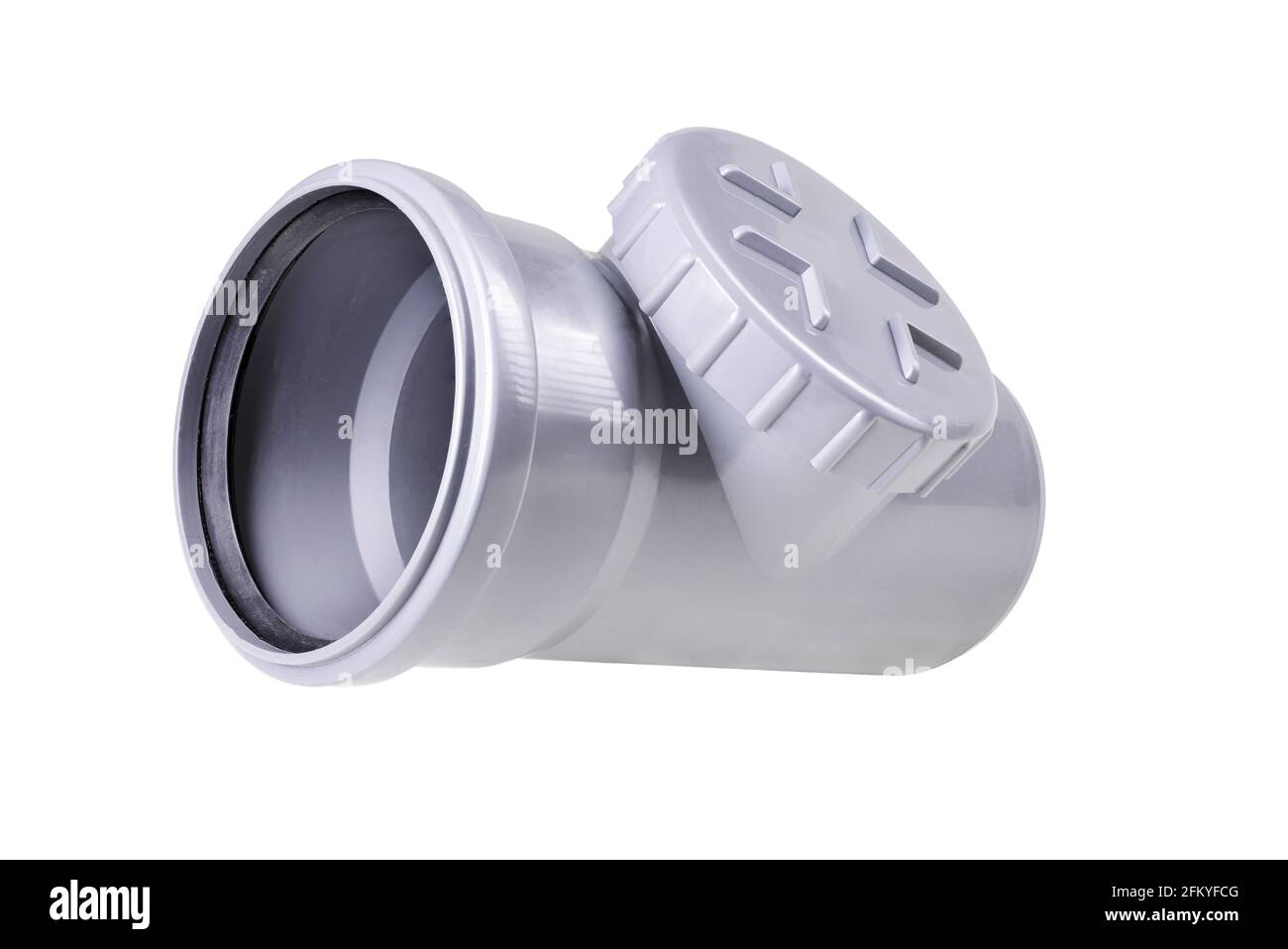 PVC pipe used in a sewage system in a singlefamily house. Accessories