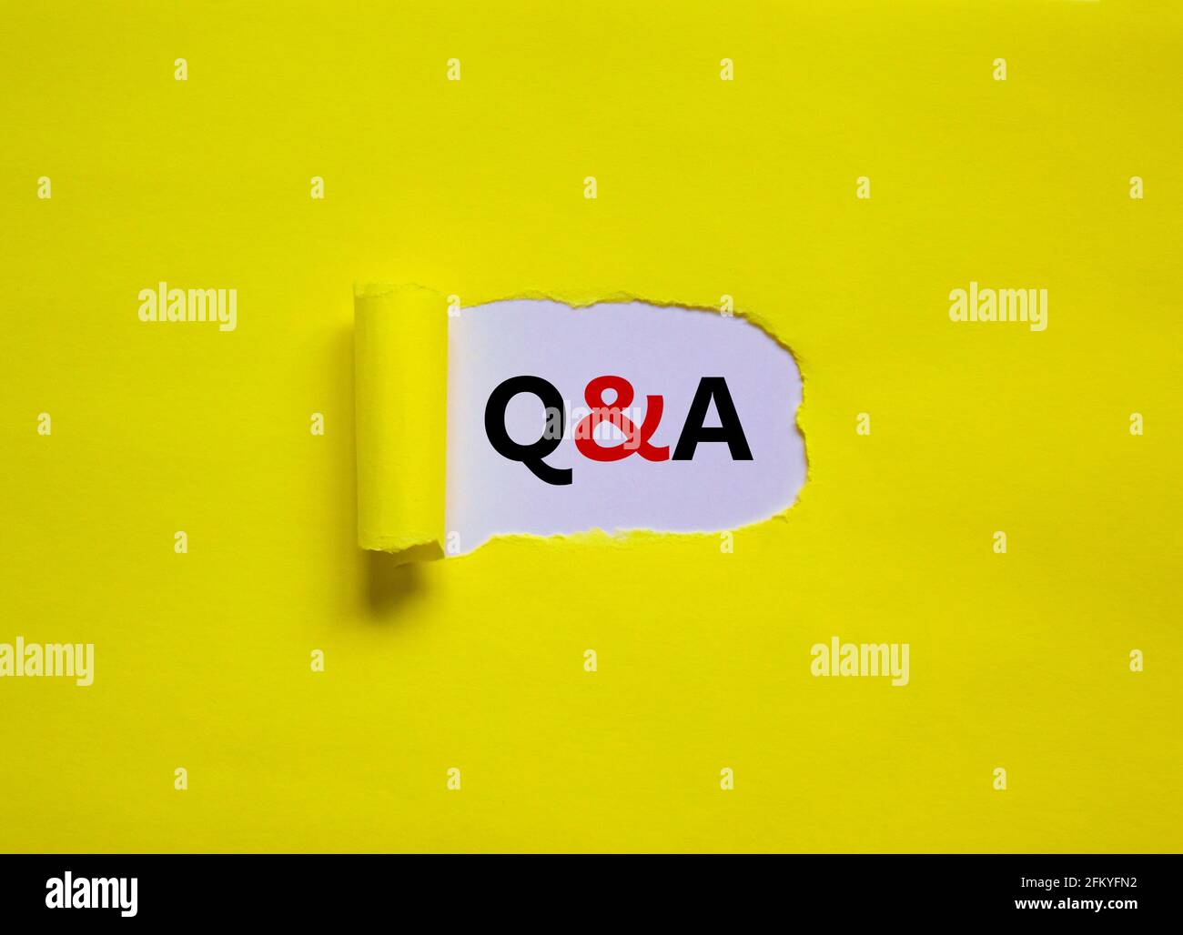 Question and answer symbol. Concept words 'Q and A - question and ...