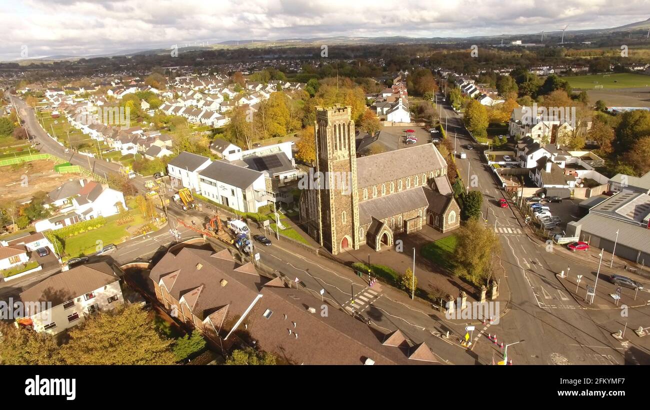 All Saints Chapel Gothic Church Ballymena Co Antrim Northern Ireland Stock Photo