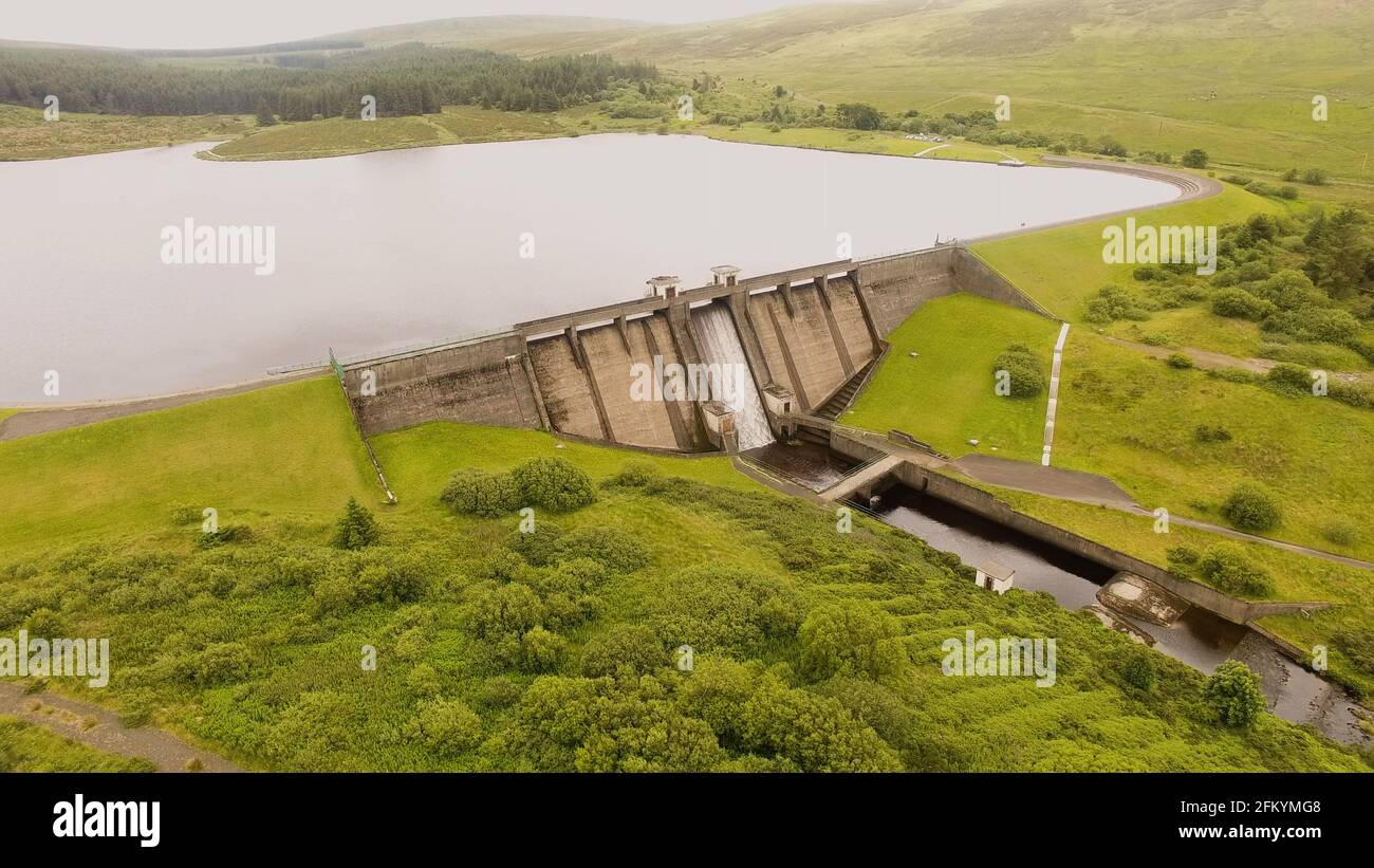 Altnahinch Reservoir Dam Co Antrim N Ireland Stock Photo