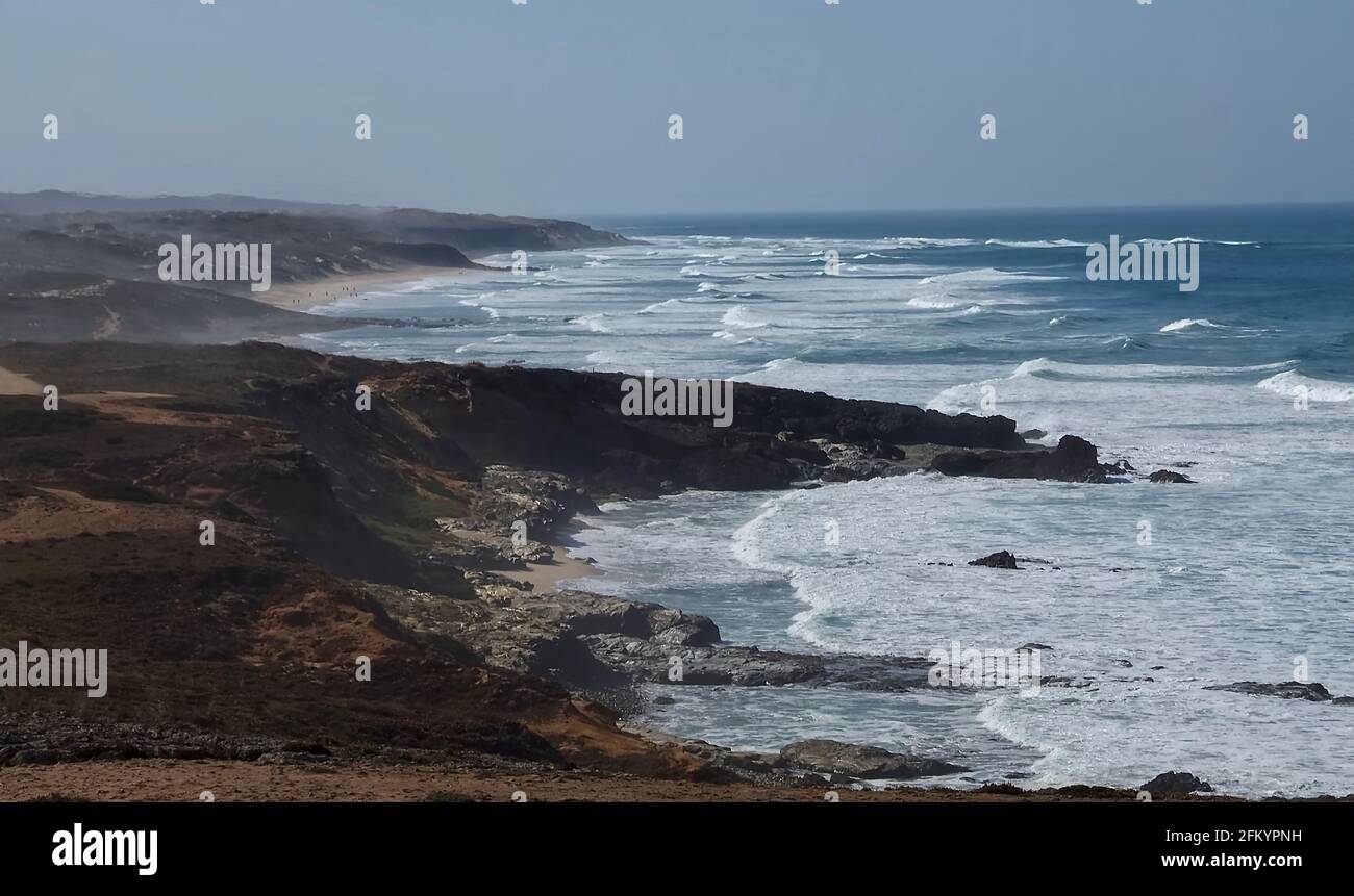 Beautiful coast of Porto Covo in the alentejo region in Portugal Stock Photo