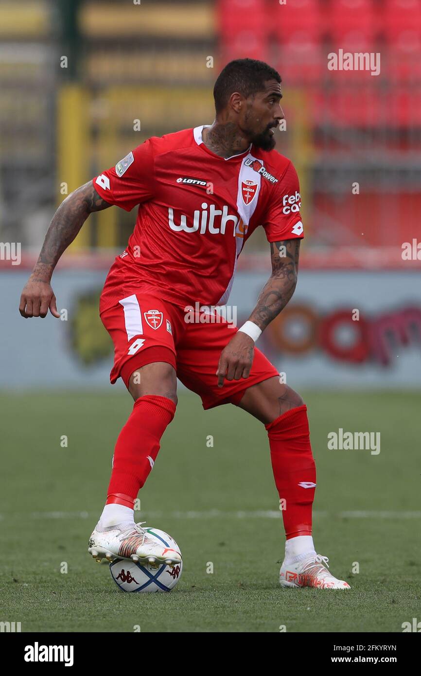 Monza, , 4th May 2021. Kevin Prince-Boateng of AC Monza during the Serie B match at U-Power Stadium, Monza. Picture credit should read: Jonathan Moscrop / Sportimage Stock Photo