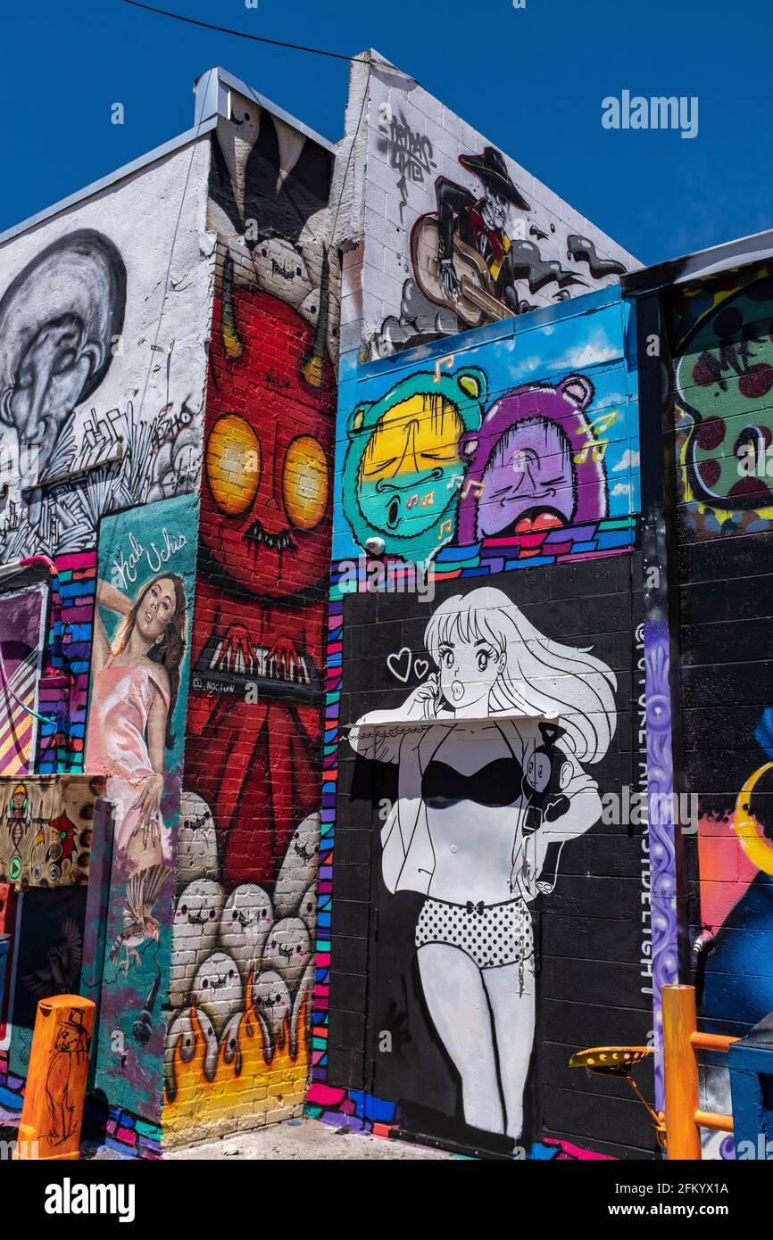 Albuquerque New Mexico Route 66 Mural High Resolution Stock Photography