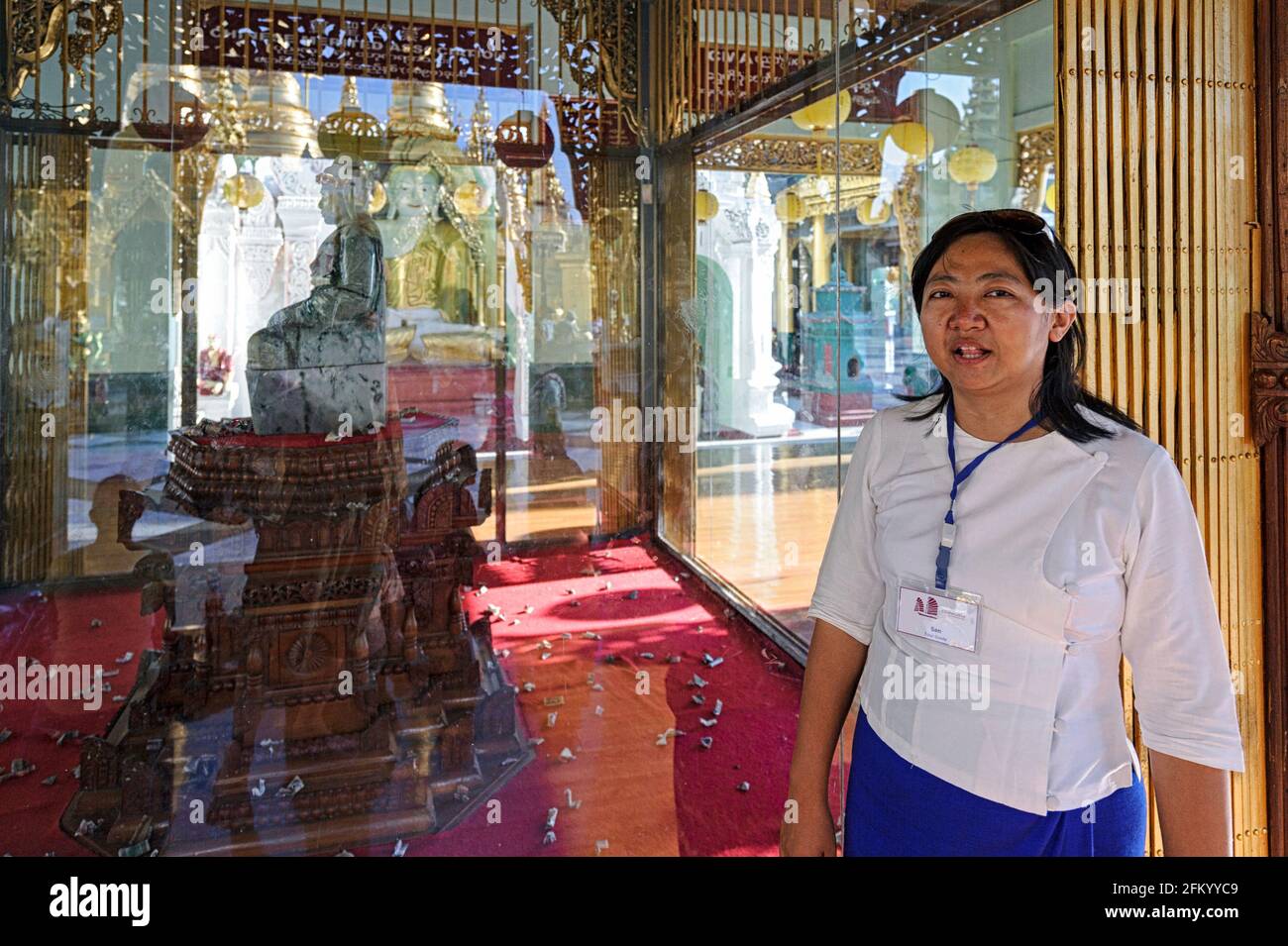 A local tour guide will have more insights into the culture and history of the area. Shwedagon Pagoda Yangon Myanmar Burma Stock Photo