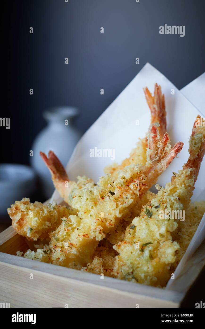 Japanese Tempura Prawns Stock Photo Alamy