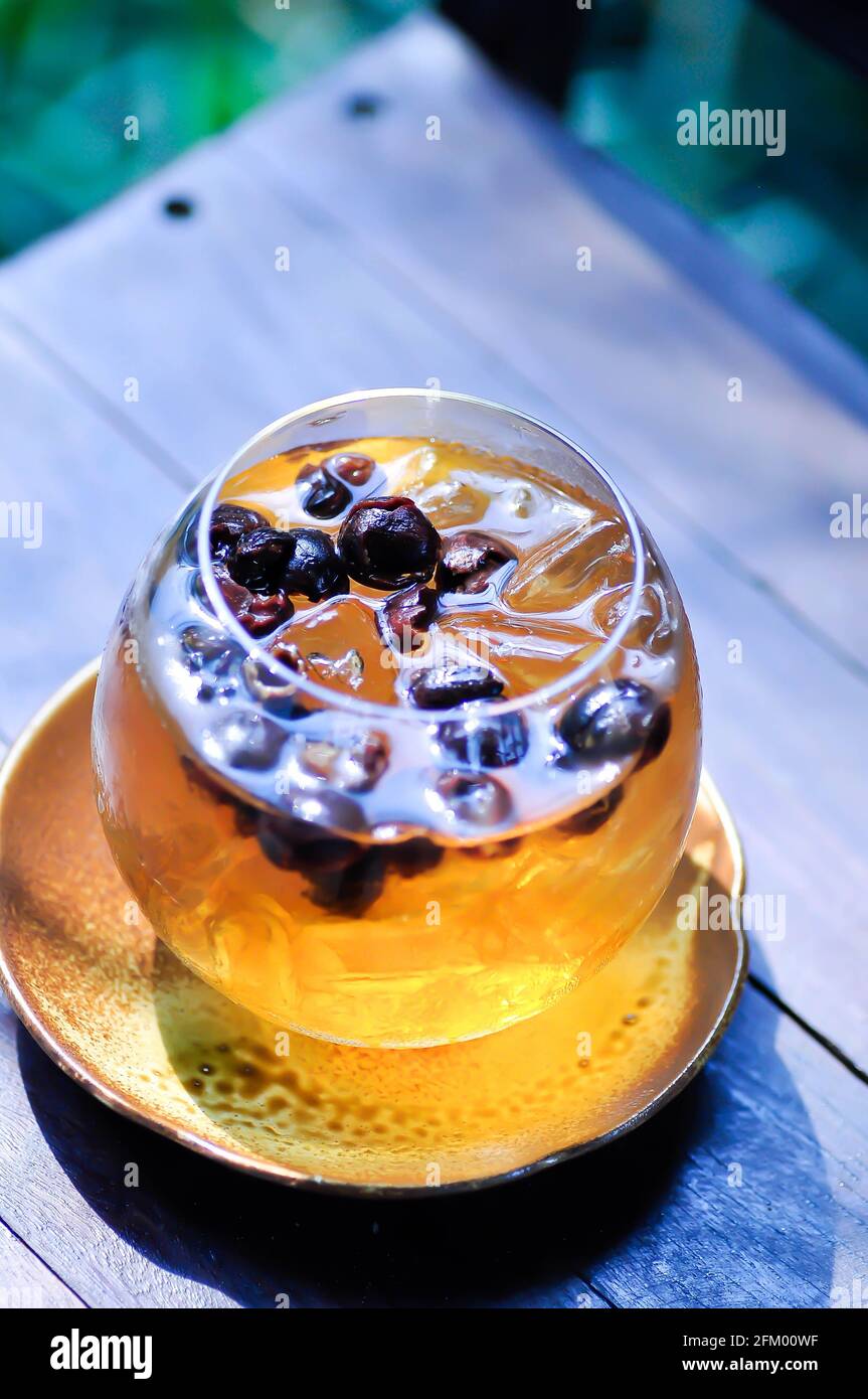 tea, cascara tea or coffee cherry tea for serve Stock Photo Alamy