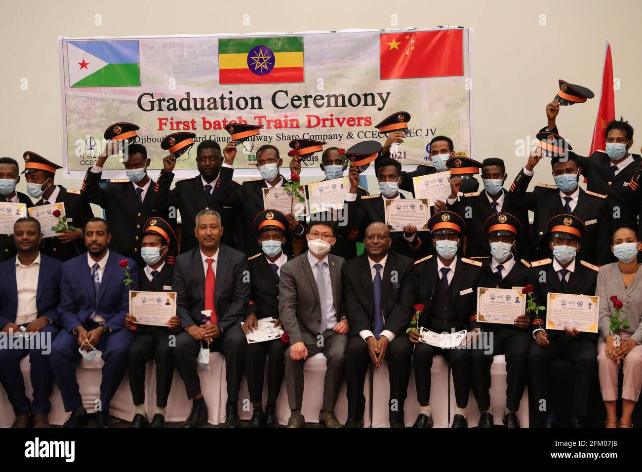 Grad Driver Addis Ababa, Ethiopia. 4th May, 2021. New graduate drivers of Ethiopia ...
