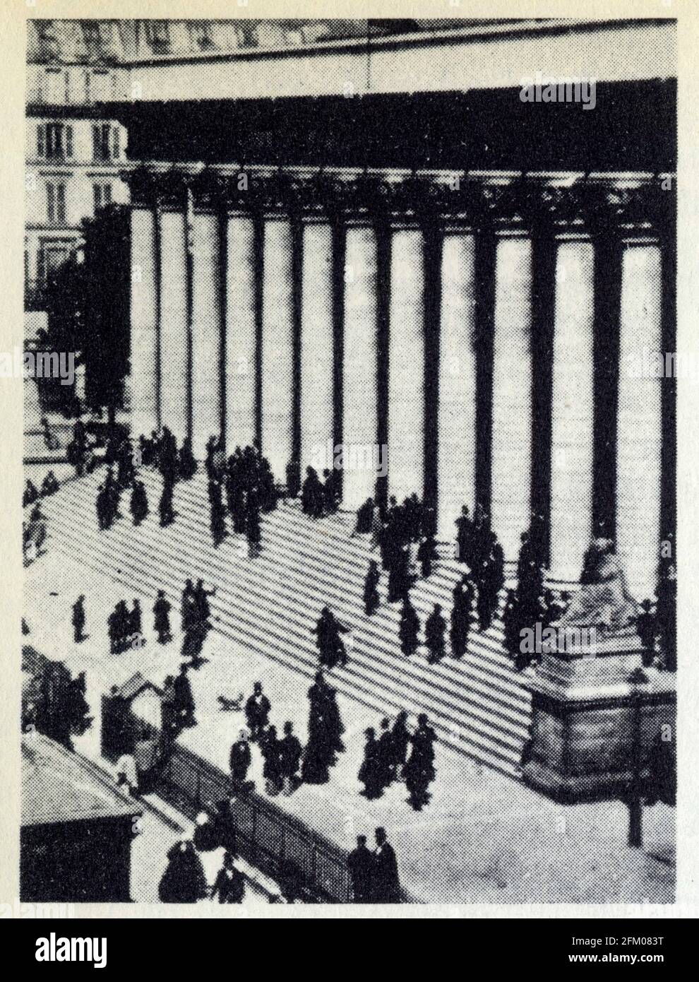 La Bourse vers 1880,photographie anonyme Stock Photo