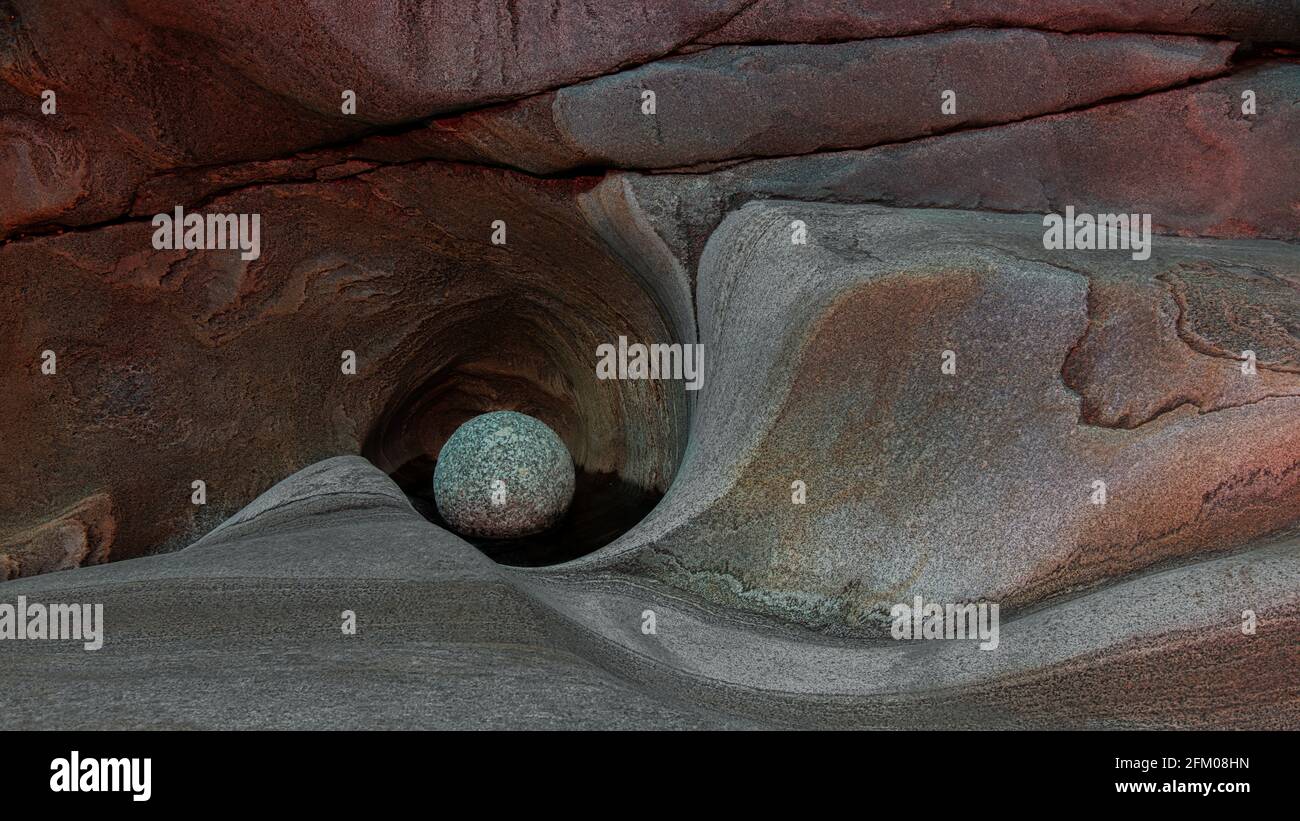 Moulin or glacier mill perfect for background Stock Photo Alamy