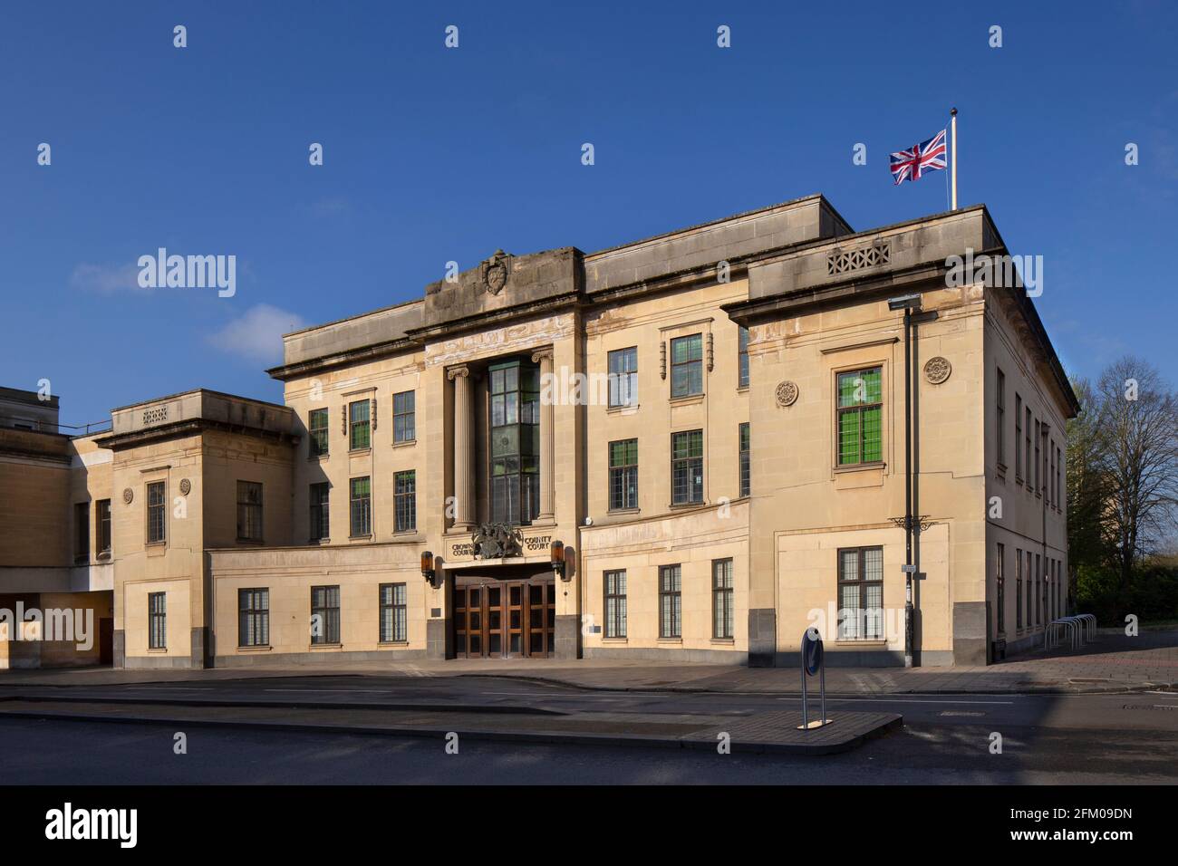 Main exterior facade of Oxford County Crown Court St Aldates Oxford Main exterior facade of Oxford County Crown Court St Aldates Oxford