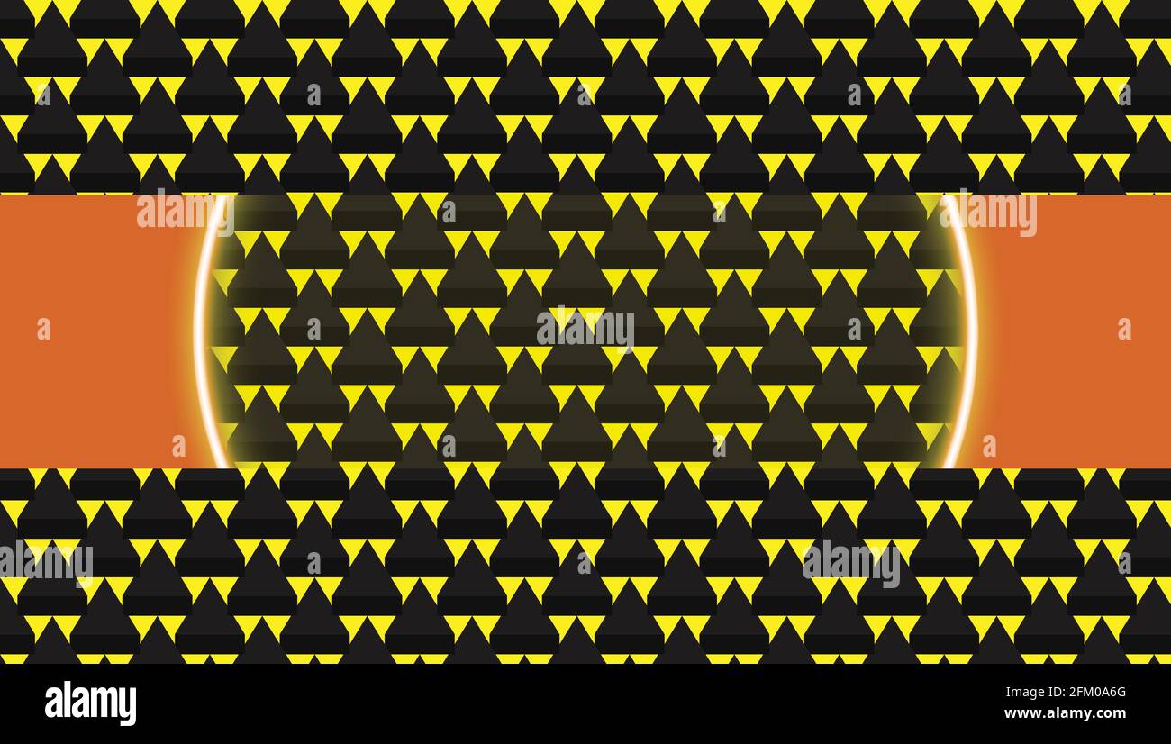 Black triangles and yellow background vector design Stock Vector Image ...