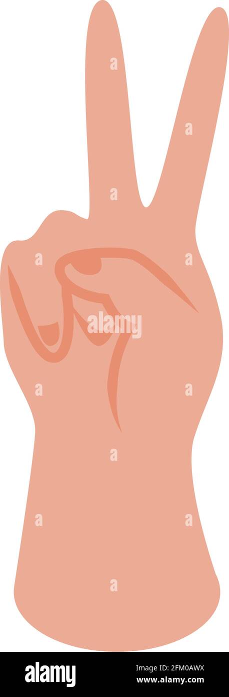 Victory gesture icon. Isometric of Victory gesture vector icon for web ...