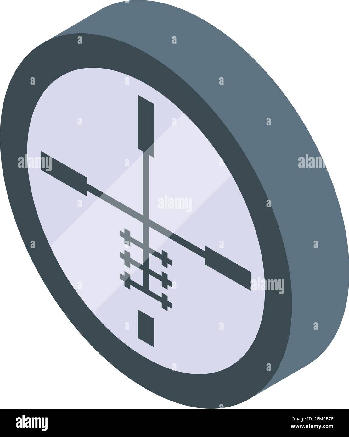 Optical sight icon. Isometric of Optical sight vector icon for web ...