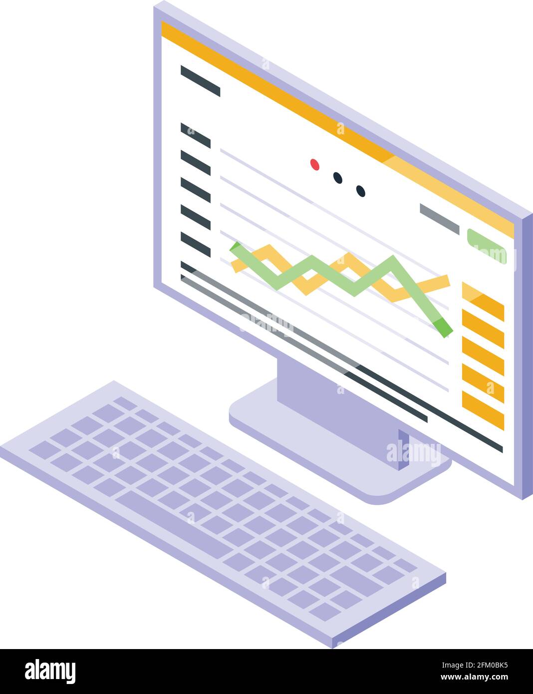 Crypto analytics icon. Isometric of Crypto analytics vector icon for web design isolated on white background Stock Vector