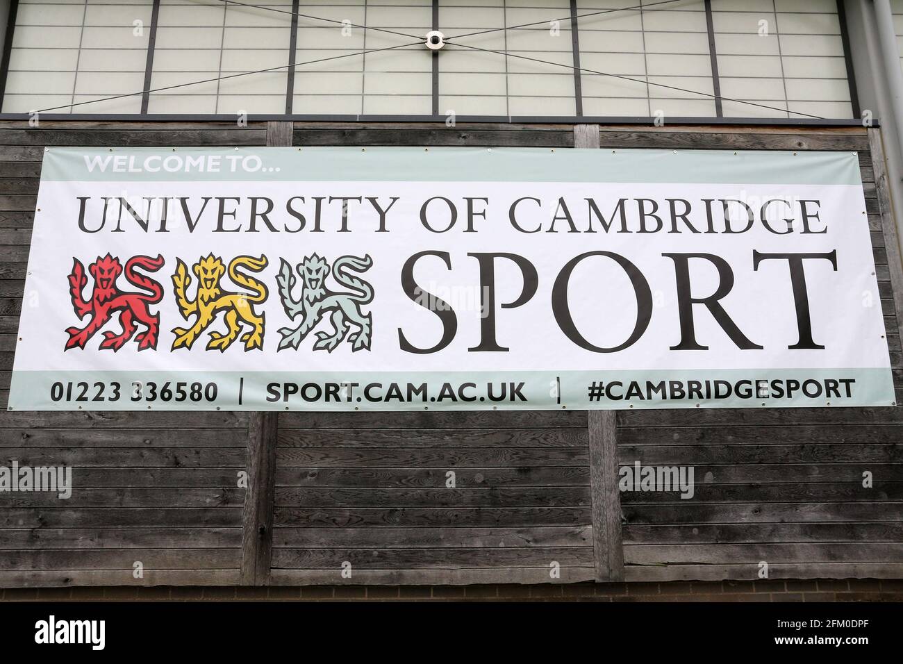 University of Cambridge Sport signage during Cambridge MCCU vs Essex