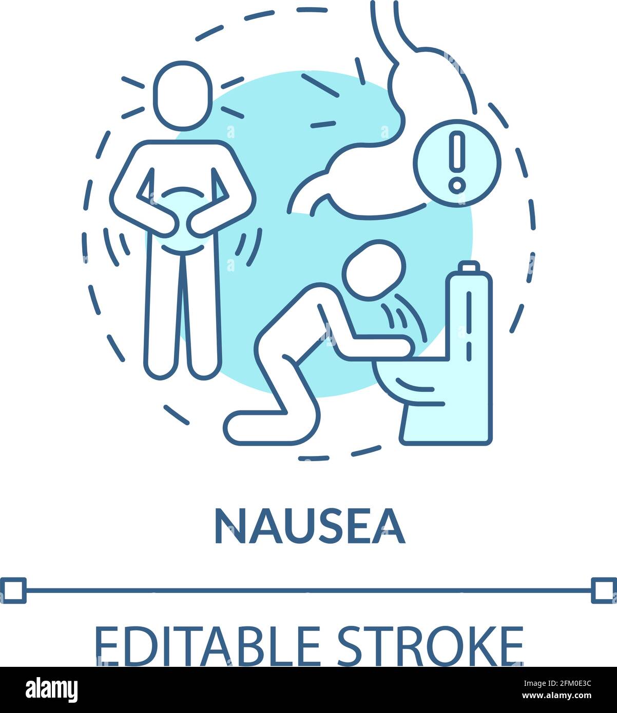 Nausea concept icon Stock Vector Image & Art - Alamy