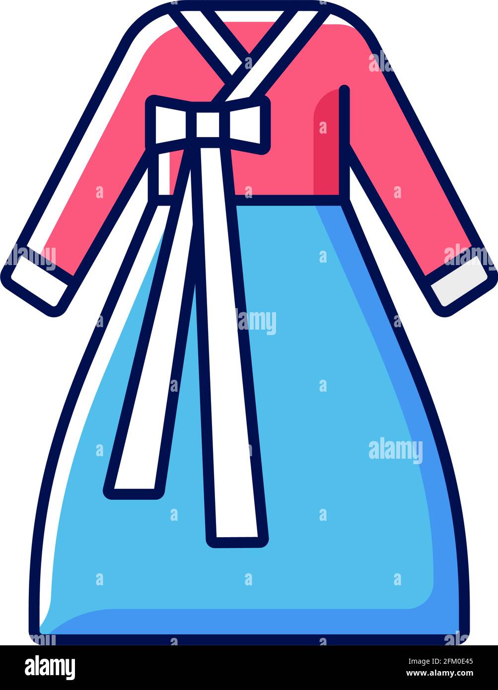 Hanbok RGB color icon Stock Vector Image & Art Alamy