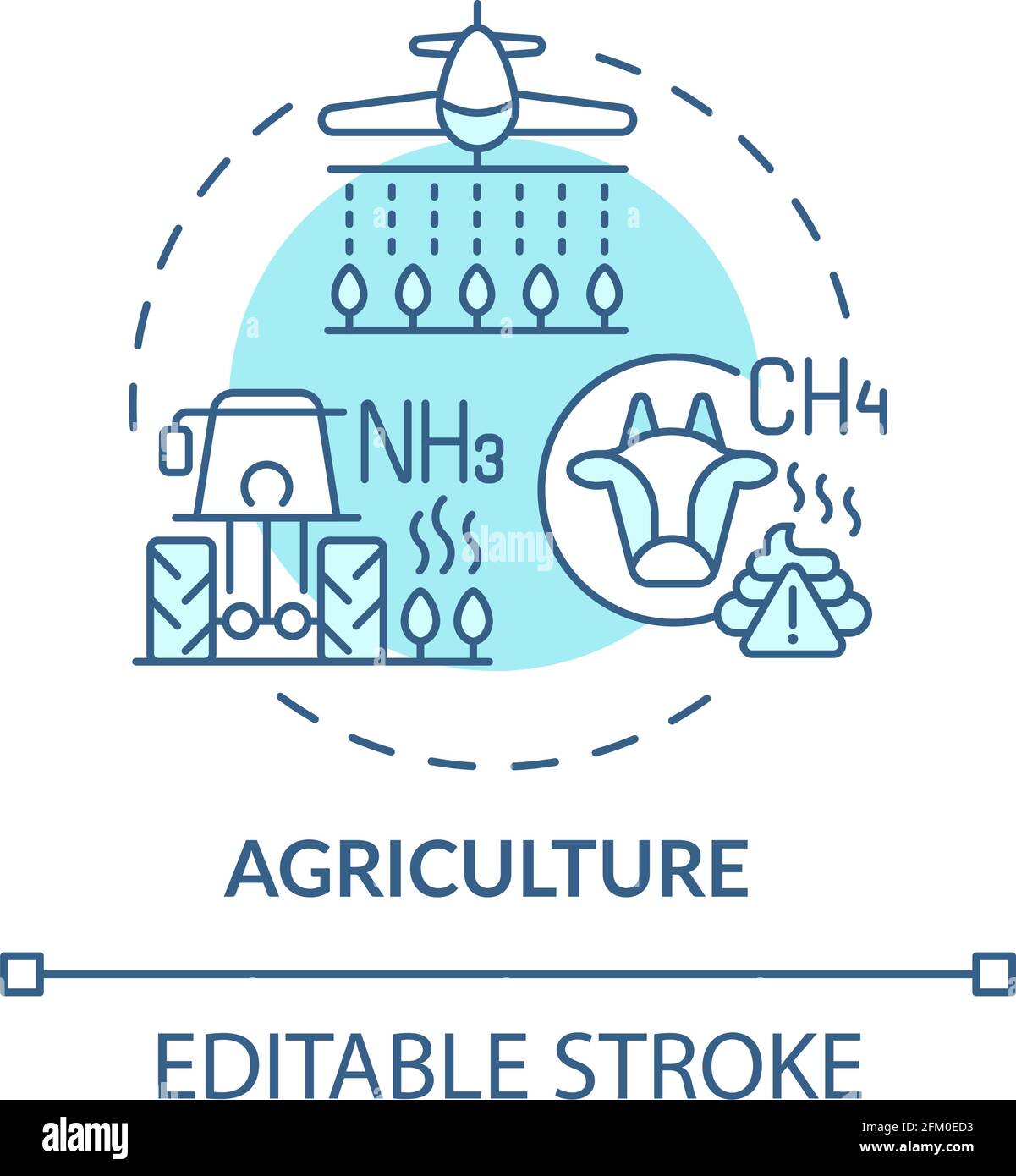 Agriculture concept icon Stock Vector Image & Art - Alamy
