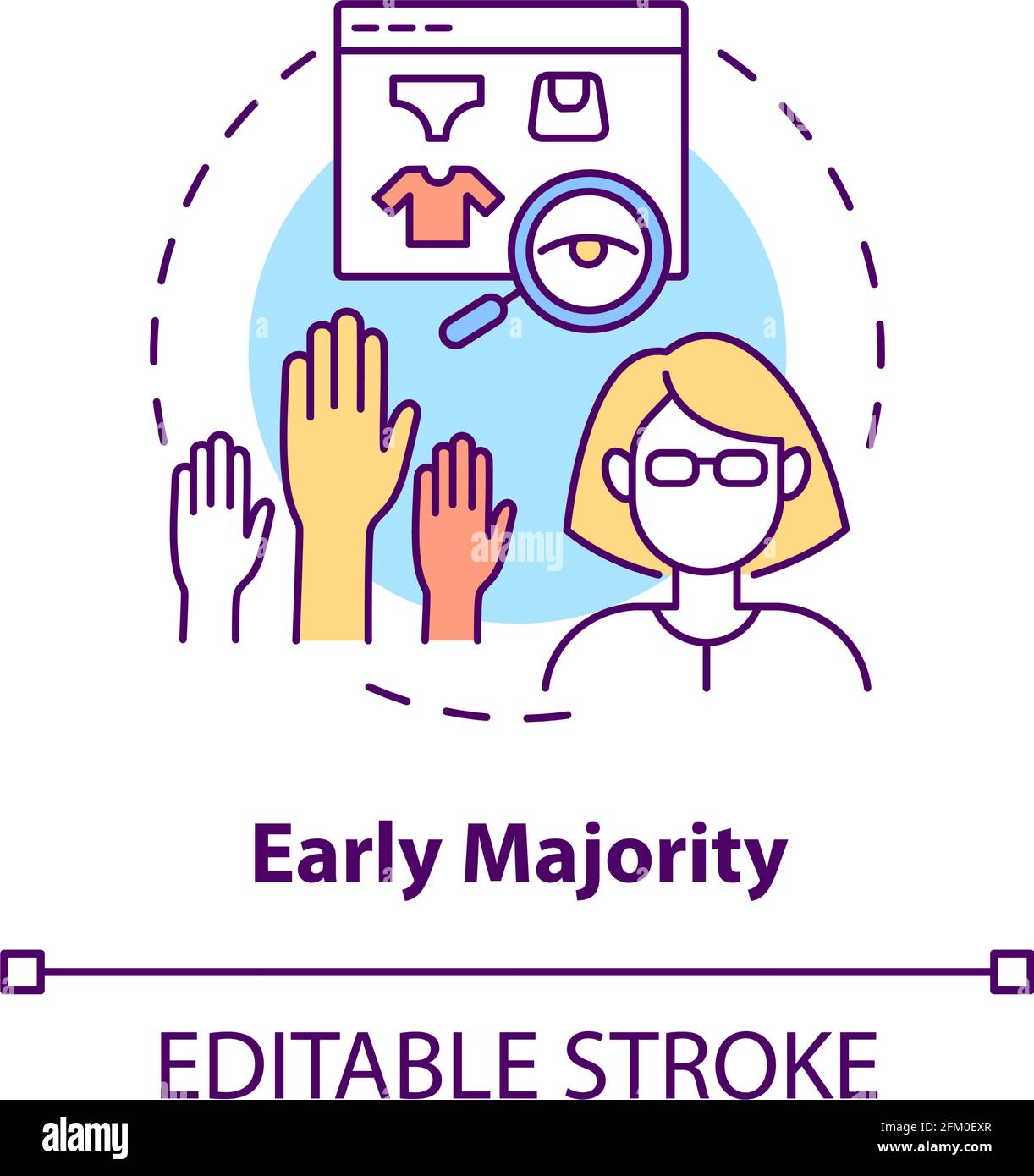 Early majority concept icon Stock Vector Image & Art - Alamy