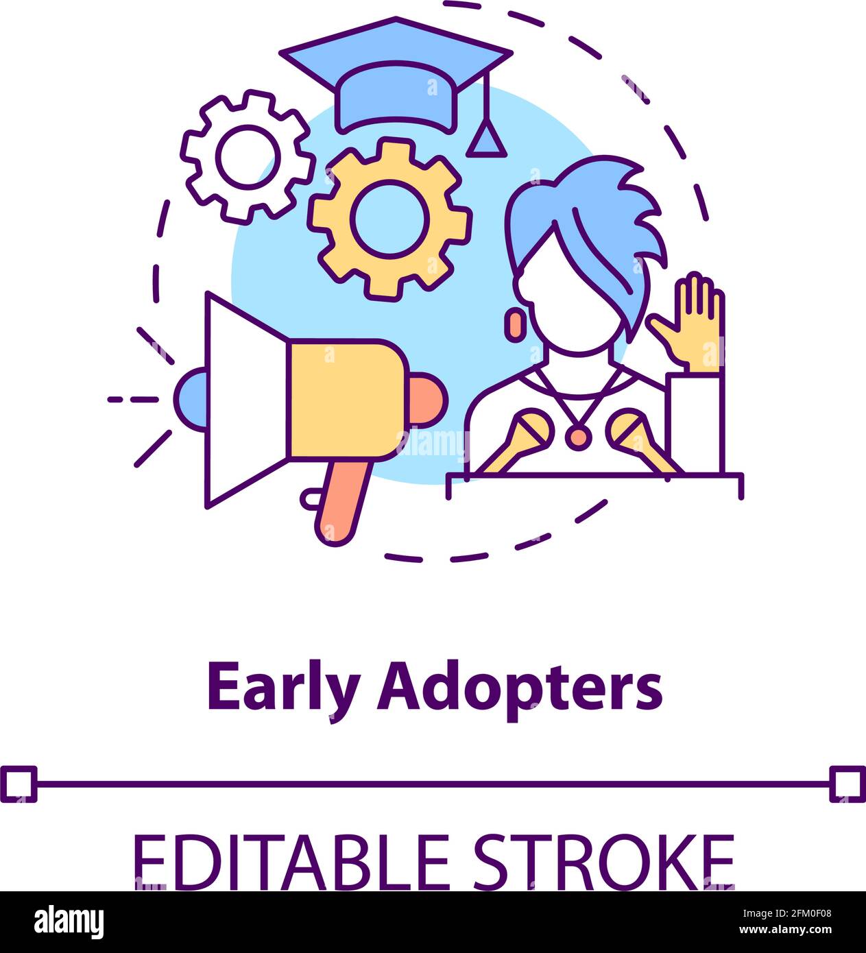Early adopters concept icon Stock Vector Image & Art Alamy