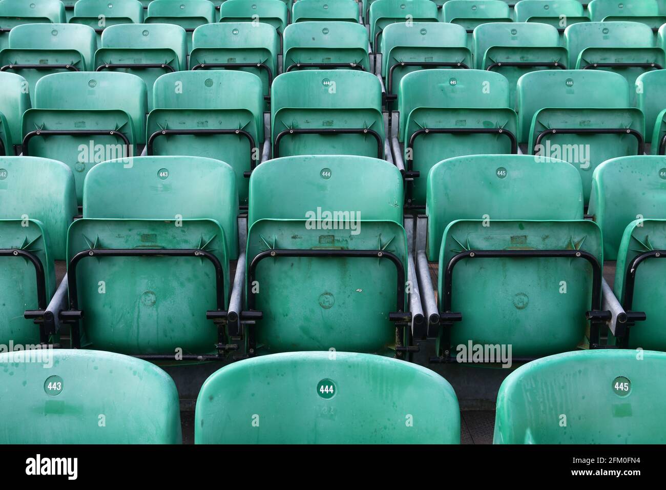 Empty seats ahead of Essex CCC vs India, Tourist Match Cricket at The Cloudfm County Ground on 26th July 2018 Stock Photo