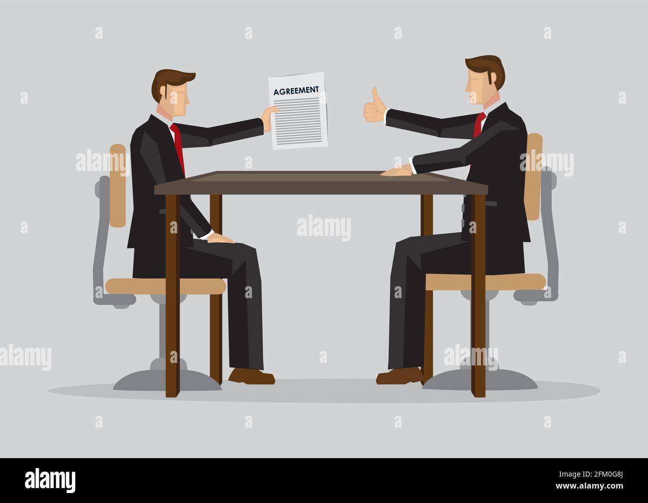 Boss/employer praise employee/staff for their hard work. Concept of teamwork and appreciation. Vector illustration. Stock Vector