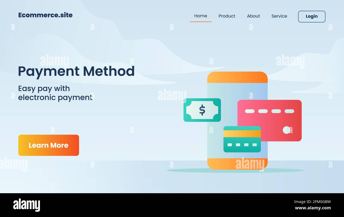 payment method campaign for web website home homepage landing ...
