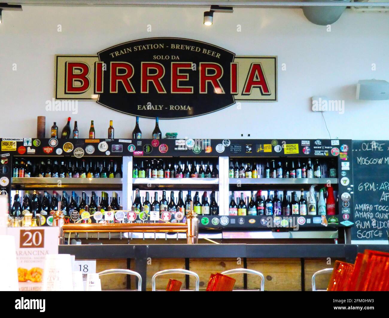Craft Beers at Eataly, Rome, Italian Food Emporium and Restaurants. The