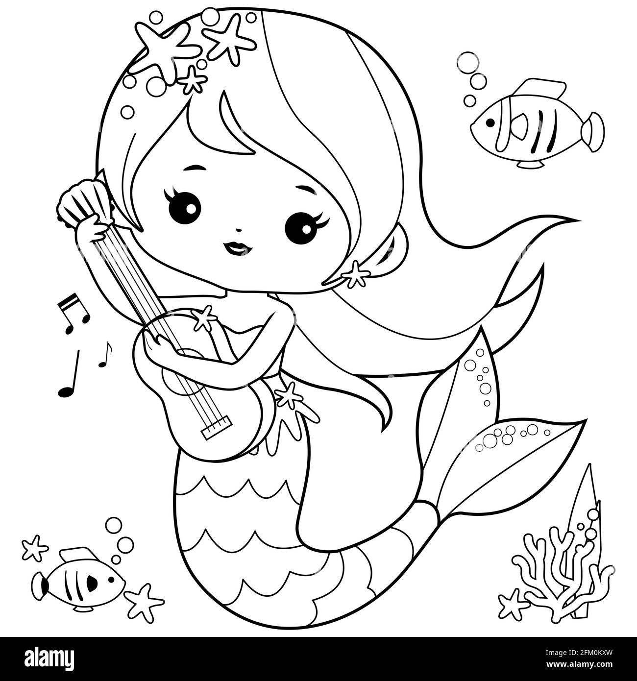 66 Collection Mermaid Coloring Pages Cute  HD