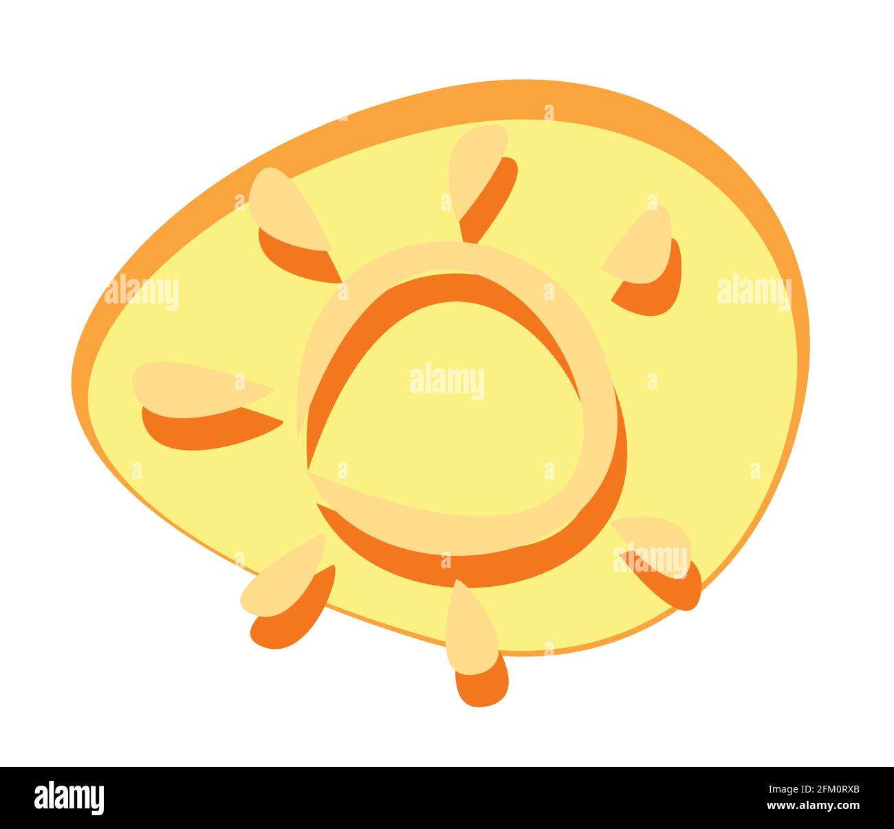 Vector sun toy cartoon sketches object element retro Stock Vector