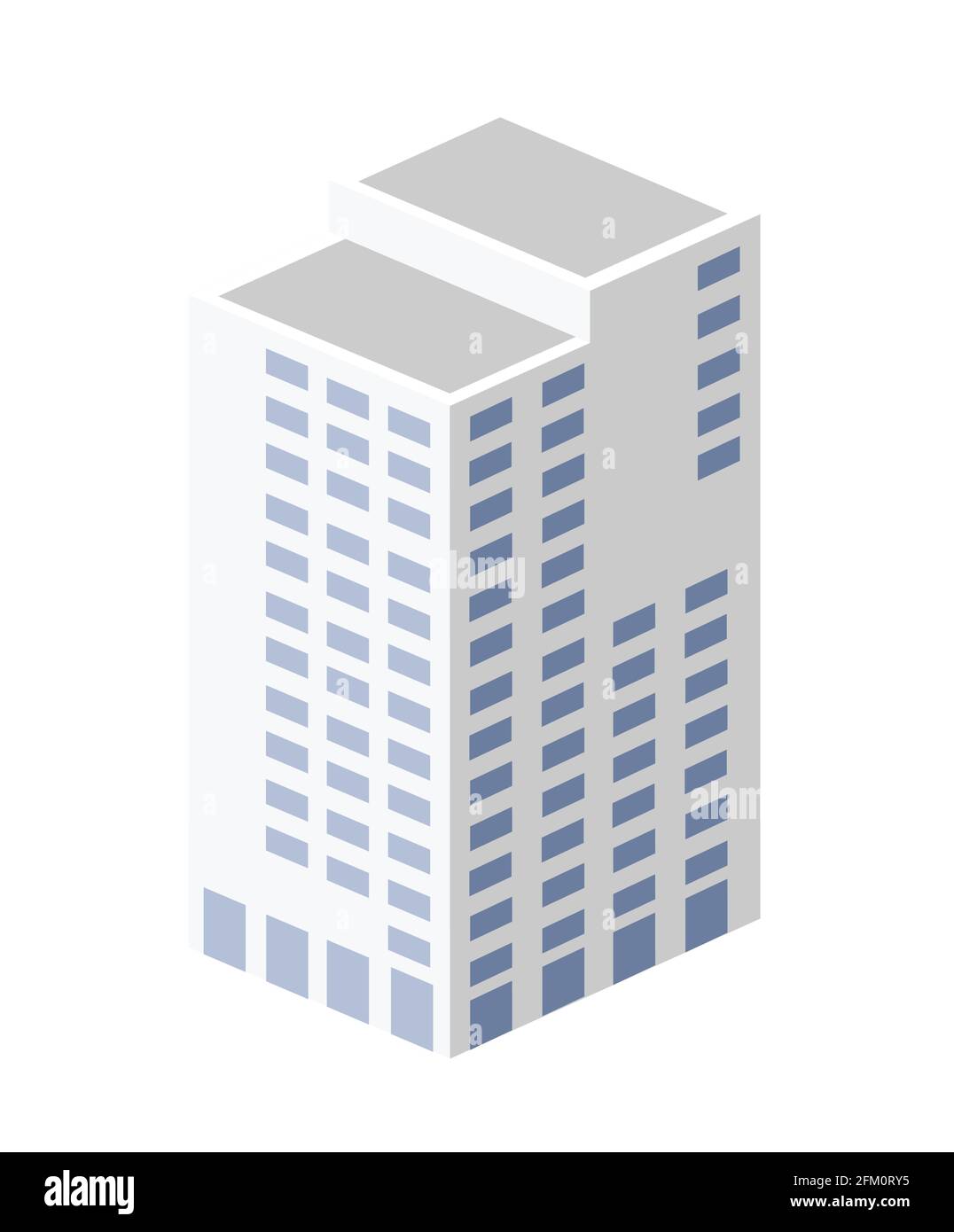 Vector isometric urban architecture building of the modern Stock Vector ...