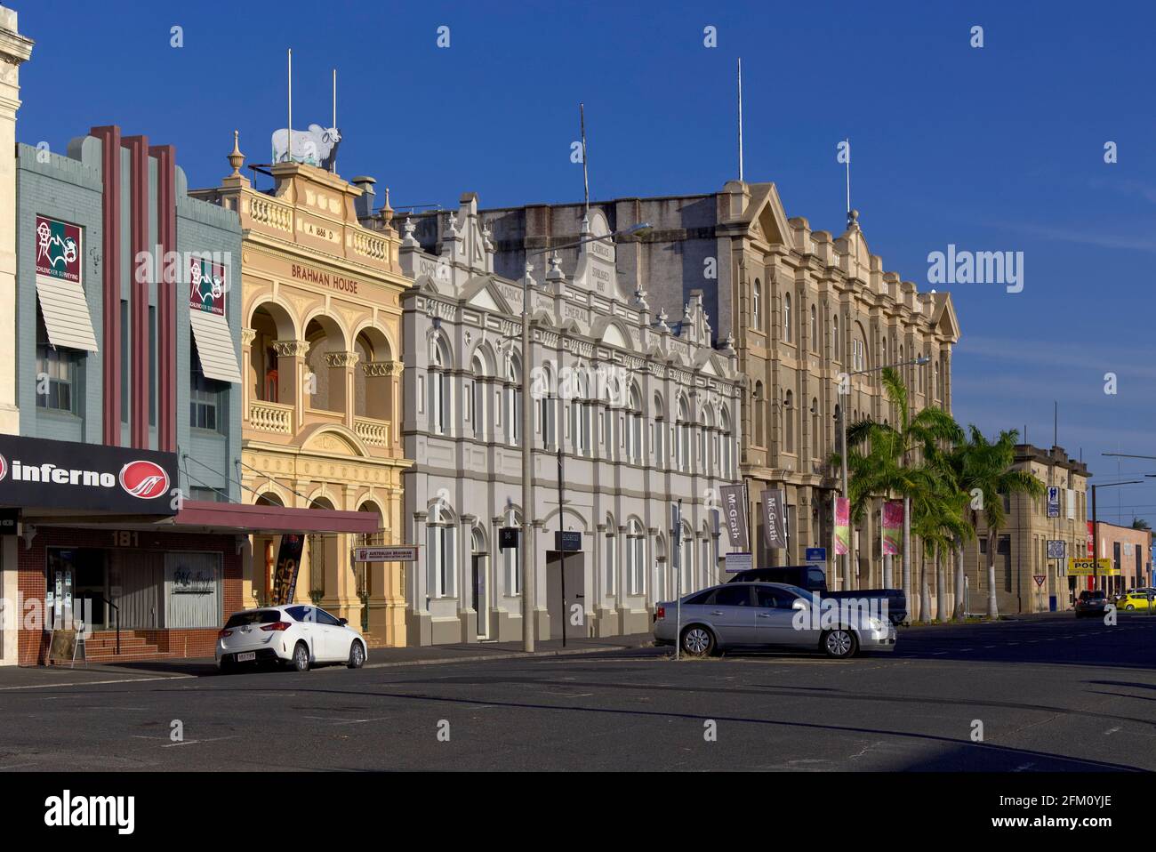 Restored historic warehouses and office buildings along East Street in