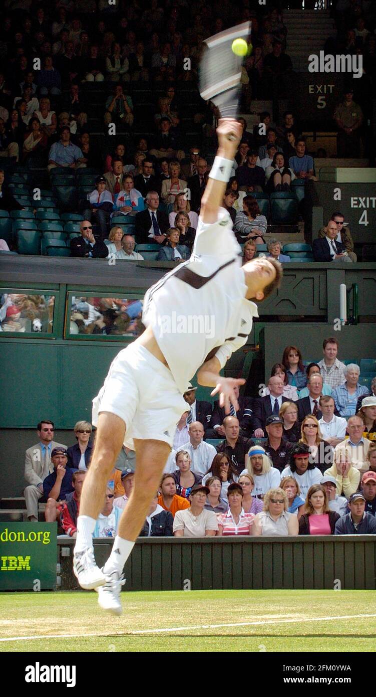 5th DAY WIMBLEDON TENNIS CHAMPIOSHIPS 2004. 25/6/2004 TIM HENMAN DURING ...