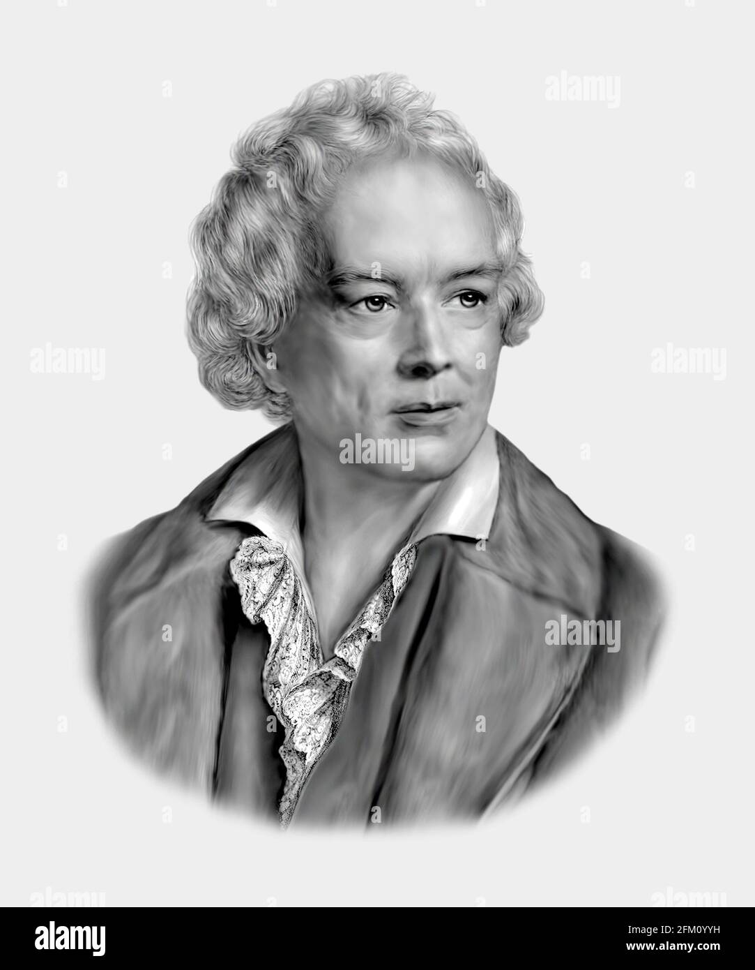 Christoph Willibald Gluck 1714-1778 German Composer Stock Photo