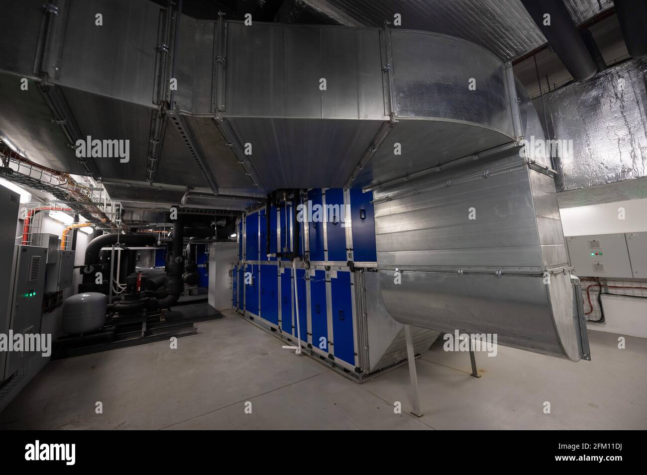 Industrial air filters and ventilation system Stock Photo Alamy