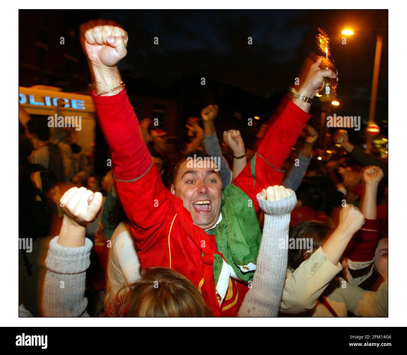 Euro 2004 england fans hi-res stock photography and images - Page