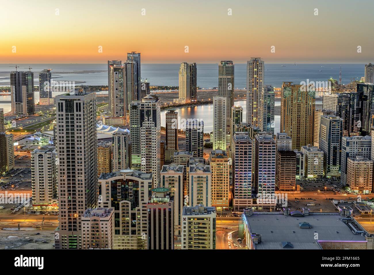 Sharqa Tall buildings sharjah hi-res stock photography and images - Alamy