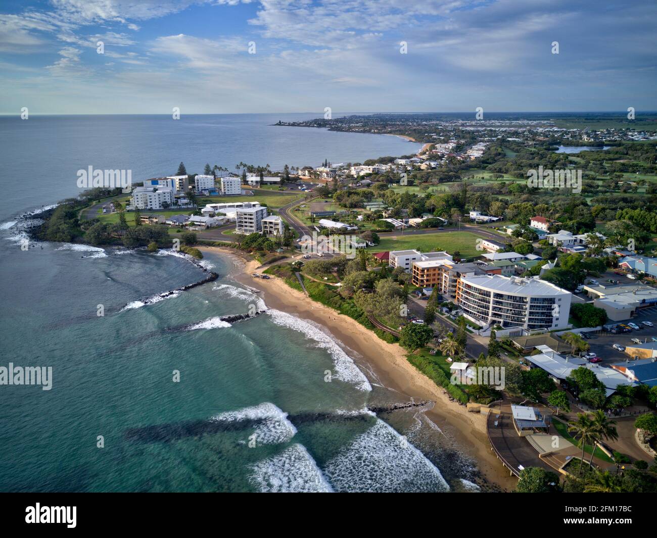 Aerial of the coastline at Bargara Queensland Australia Stock Photo Alamy Aerial of the coastline at Bargara Queensland Australia Stock Photo Alamy